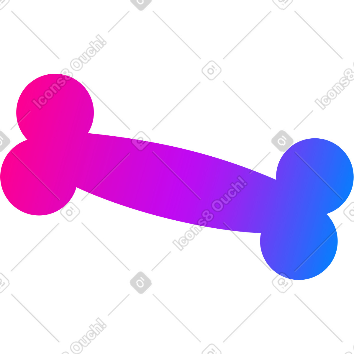 Vibrant スタイルの 骨 のイラストをPNG、SVG形式でダウンロード