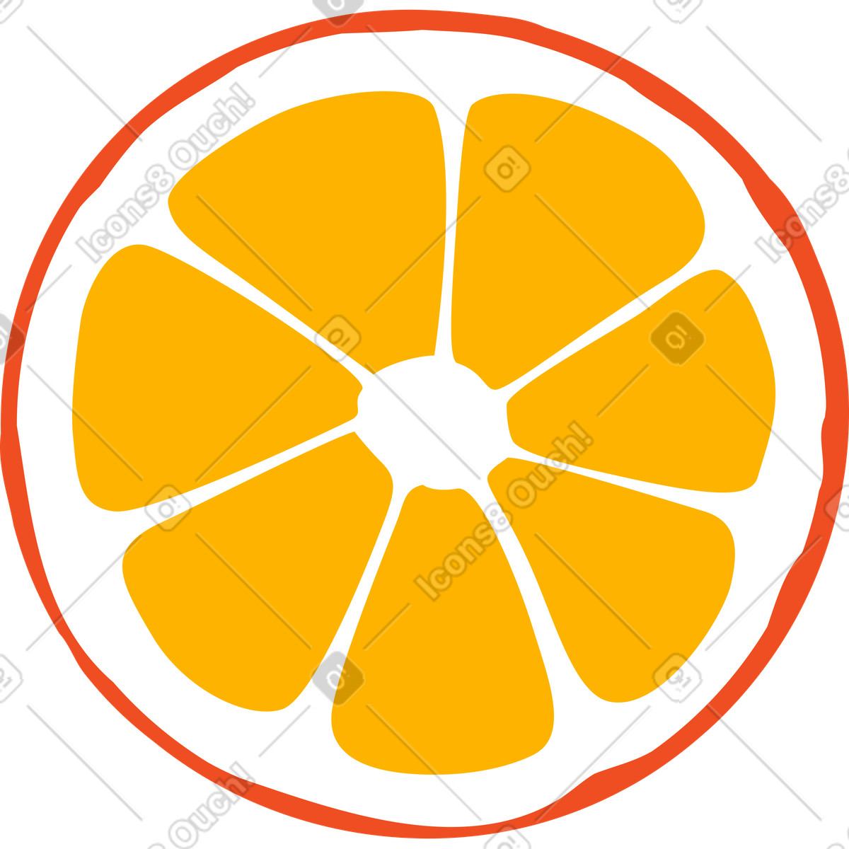 下载 Flame 风格的 橙子 插画，支持 PNG、SVG 格式
