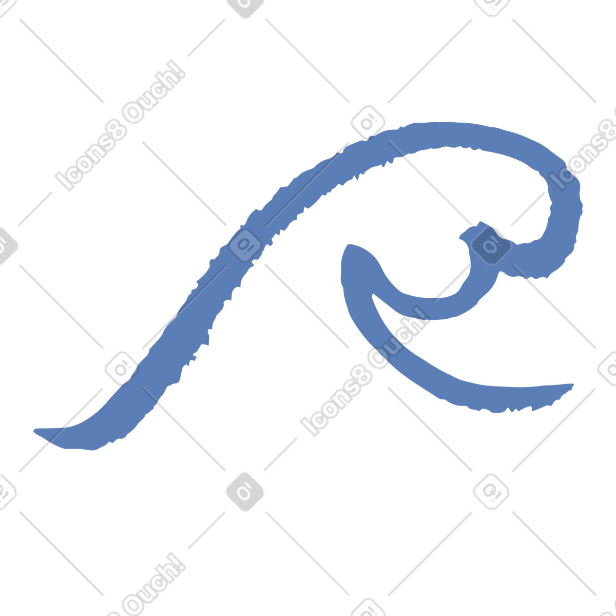 Scandi 스타일의 파도 일러스트레이션 PNG, SVG 다운로드