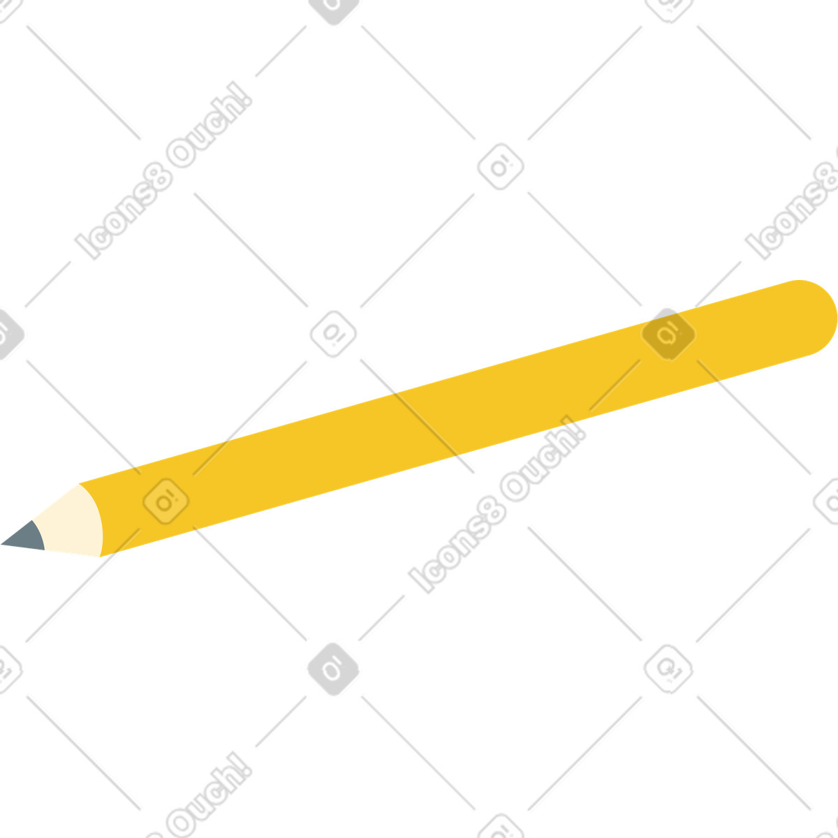 Ilustração de Lápis em no estilo Catchy para baixar em PNG, SVG