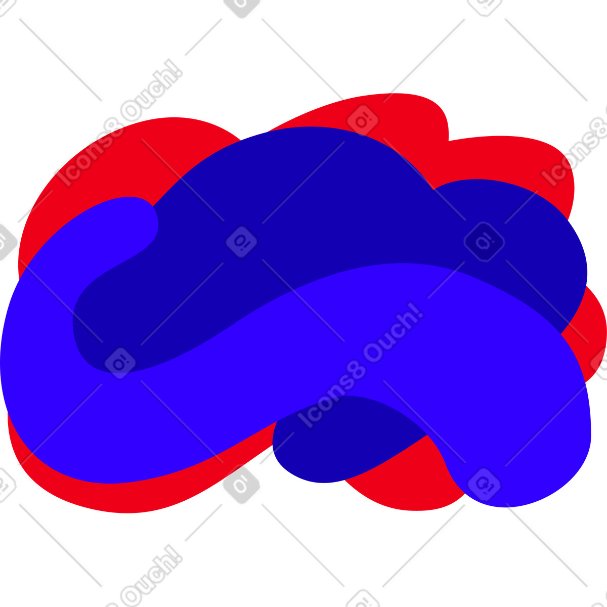 Abstract red blue background illustration in Rocky style download in PNG, SVG