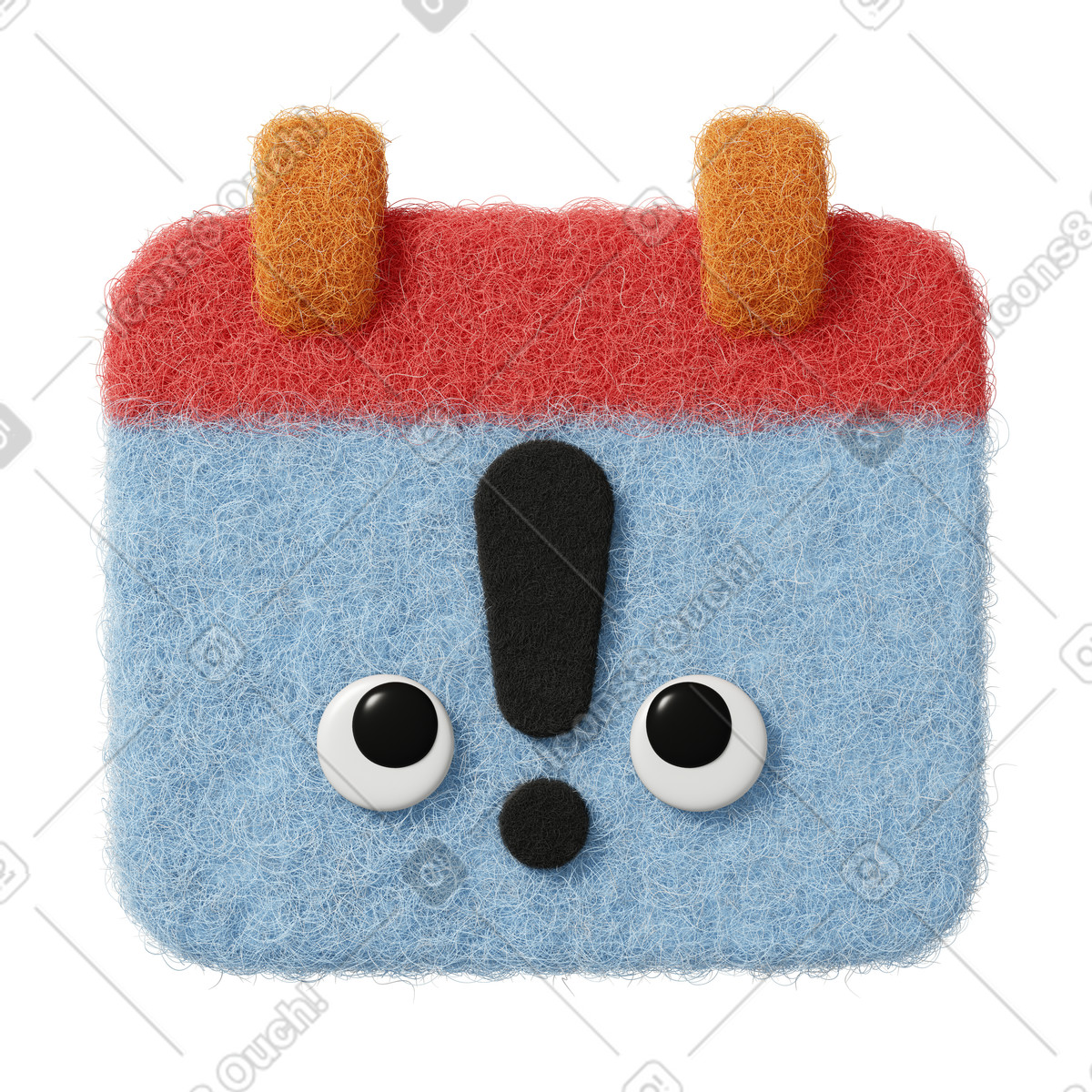 Fuzzy スタイルの Cute calendar のイラストをPNG、SVG形式でダウンロード