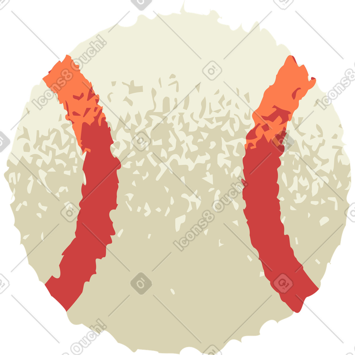 Ilustração de Beisebol em no estilo Mirage para baixar em PNG, SVG
