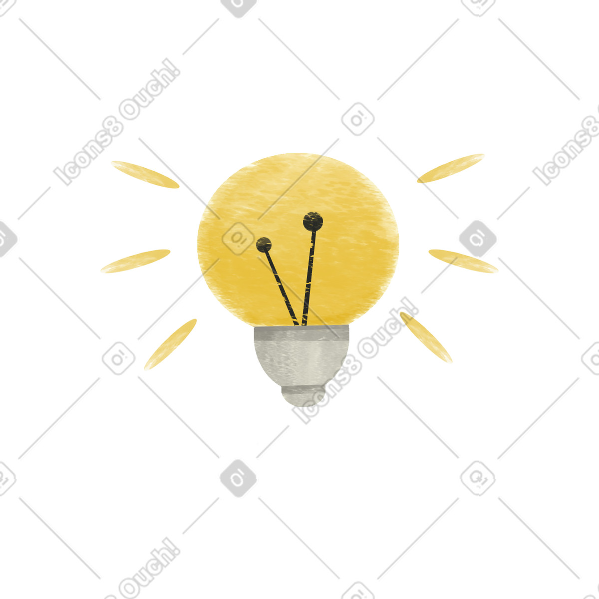 Illustration Light bulb dans le style Family à télécharger aux formats PNG, SVG