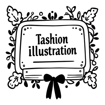 A decorative frame with intricate floral motifs encasing a diploma, prominently displaying the words "Fashion Illustration Diploma." The frame features ornate designs of flowers and leaves in various patterns, accentuating the edges. The diploma has elegant typography and details that highlight its significance, with a ribbon attached at the bottom. The background is filled with delicate floral patterns that complement the overall composition.
