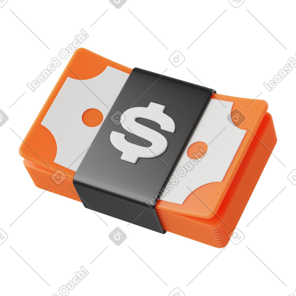 Stack of bills  illustration in PNG, SVG