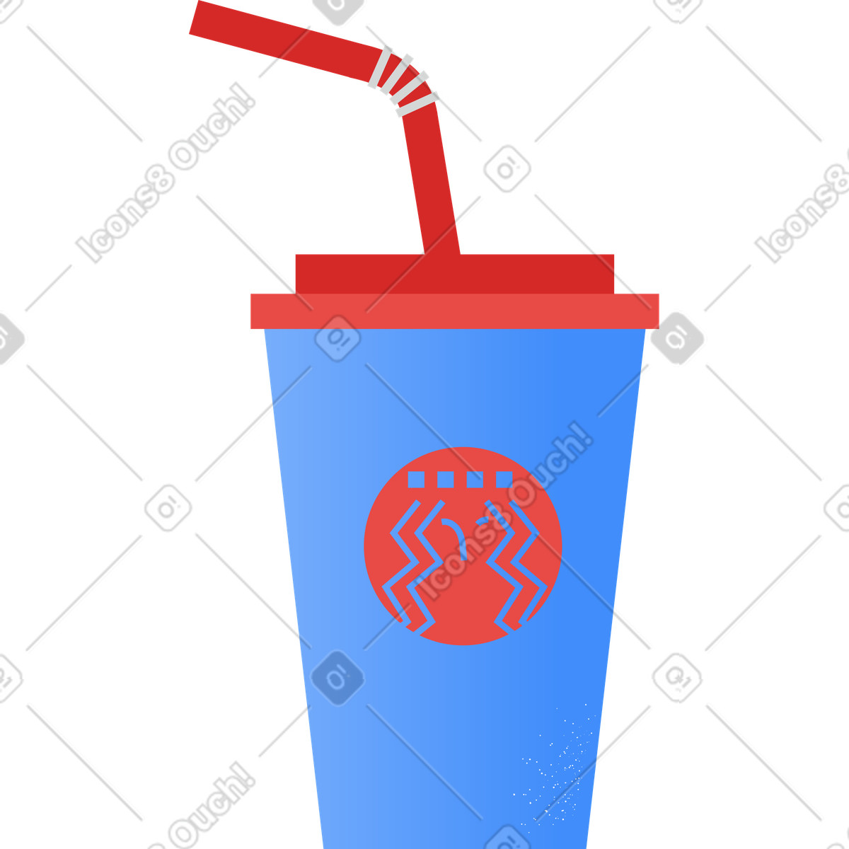 Ilustración Taza de cafe en estilo Clip a descargar en PNG y SVG