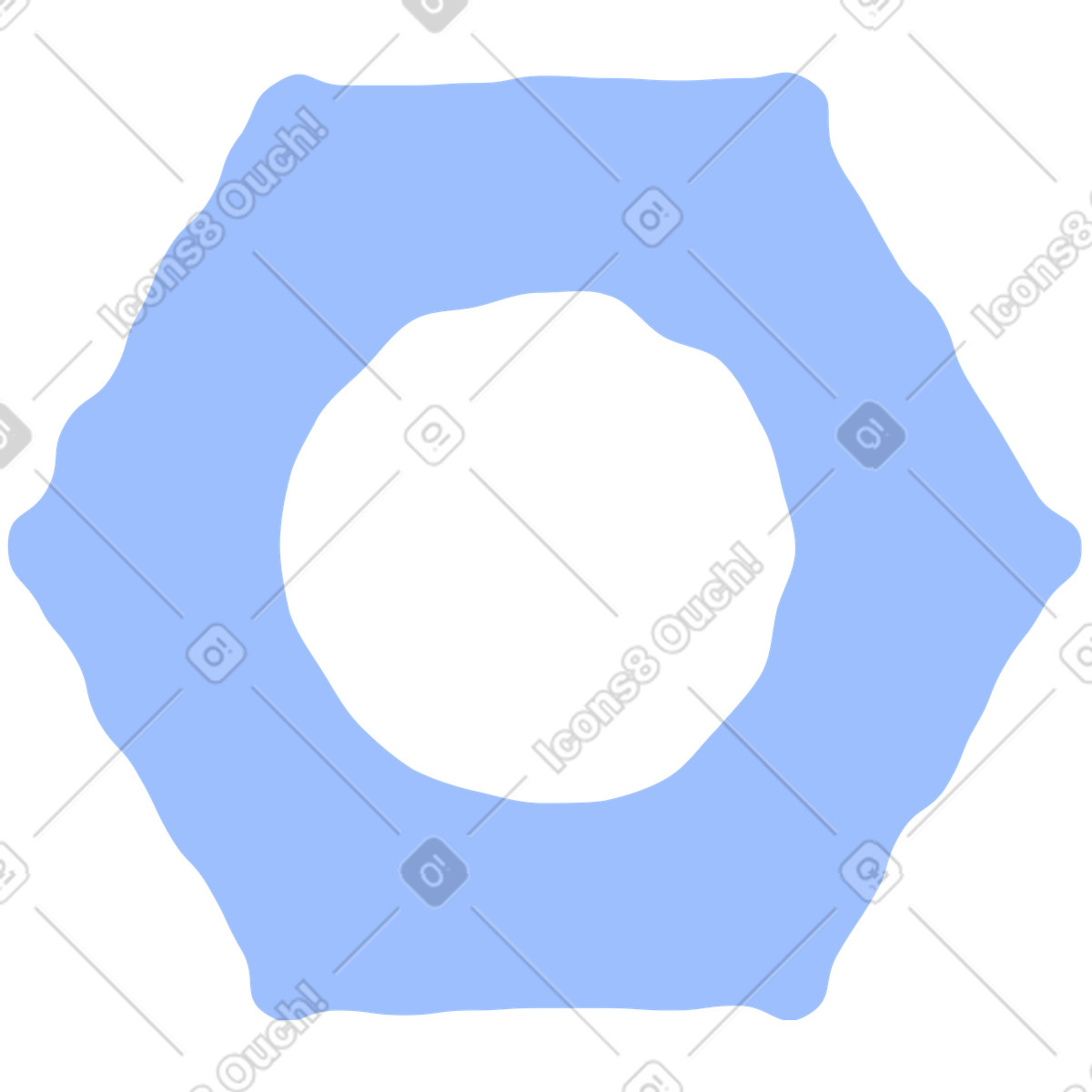 Illustration Écrou de vis dans le style Pablo à télécharger aux formats PNG, SVG