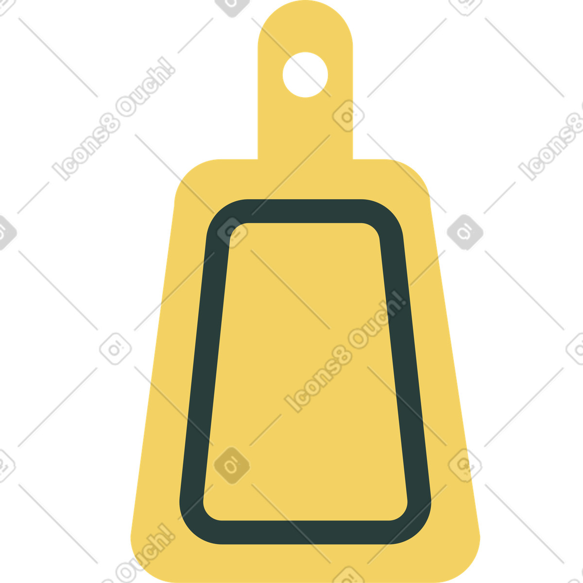 Tagliere illustrazione in stile Macaroni scarica in PNG, SVG
