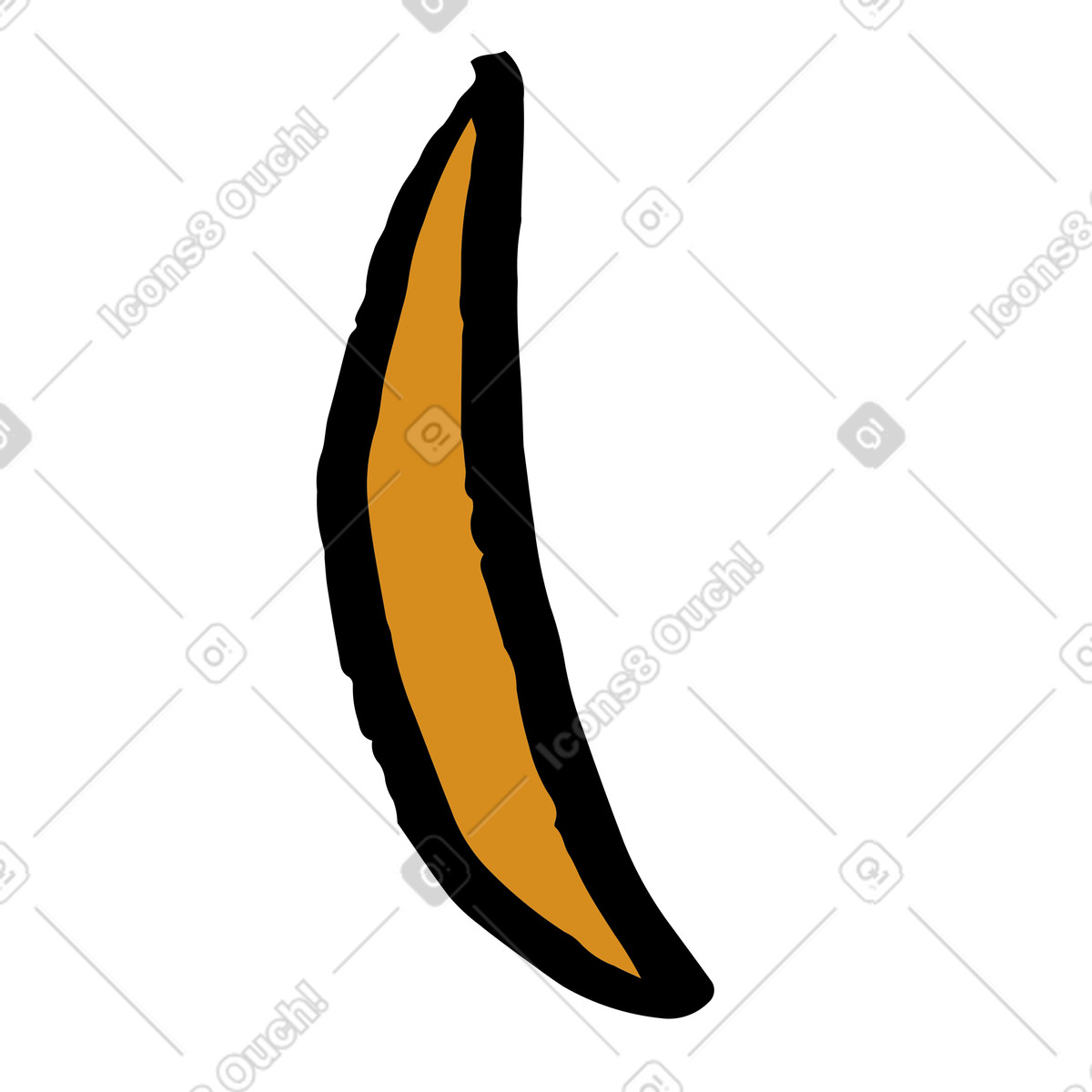 Illustration Croissant dans le style Scandi à télécharger aux formats PNG, SVG
