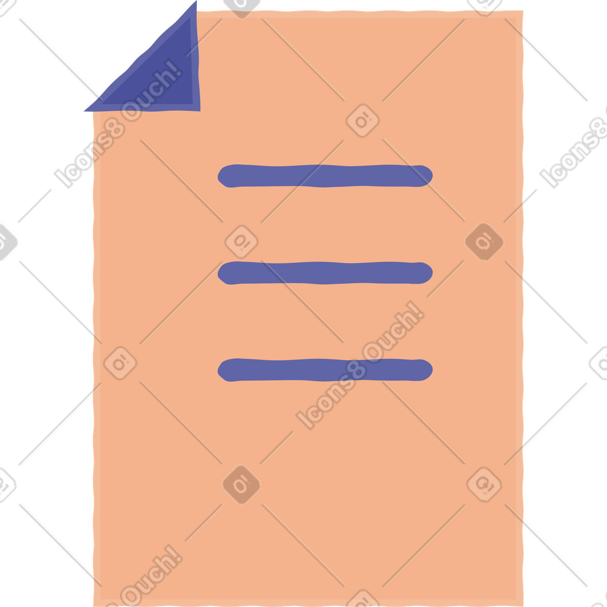 Seite-Illustration im Stripy-Stil als Download in PNG, SVG