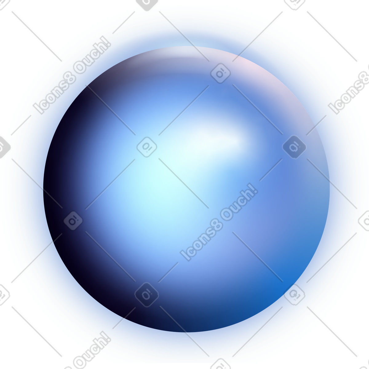 Ilustración Esfera en estilo Dimension a descargar en PNG y SVG
