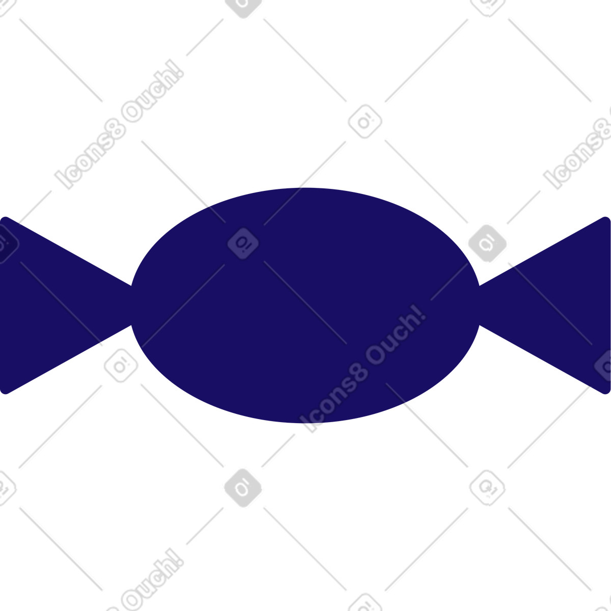 Süßigkeiten-Illustration im Bendy-Stil als Download in PNG, SVG