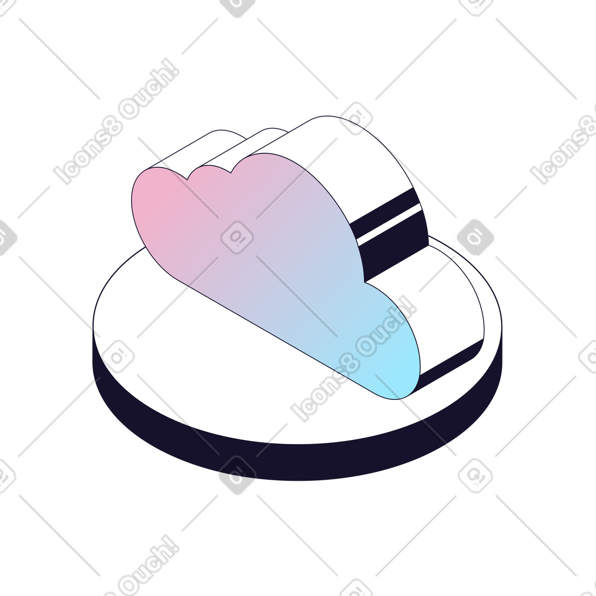 Node スタイルの Cloud Storage, Data Backup, Online Platform のイラストをPNG、SVG形式でダウンロード