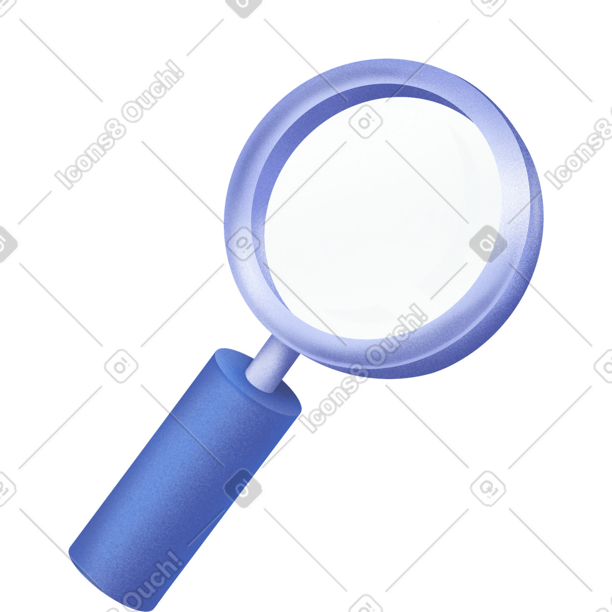 Magnifier illustration in PNG, SVG