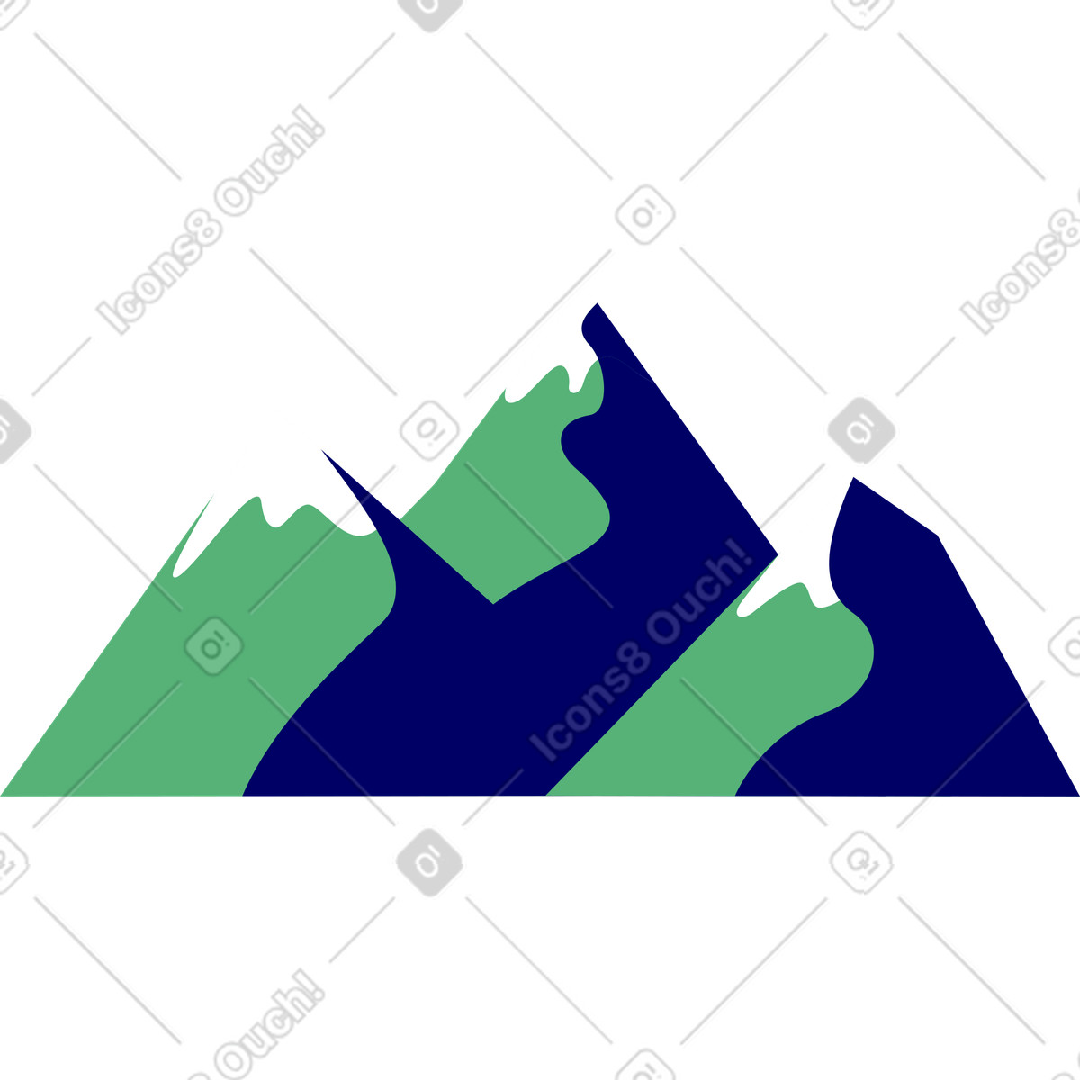 下载 Lounge 风格的 雪山 插画，支持 PNG、SVG 格式