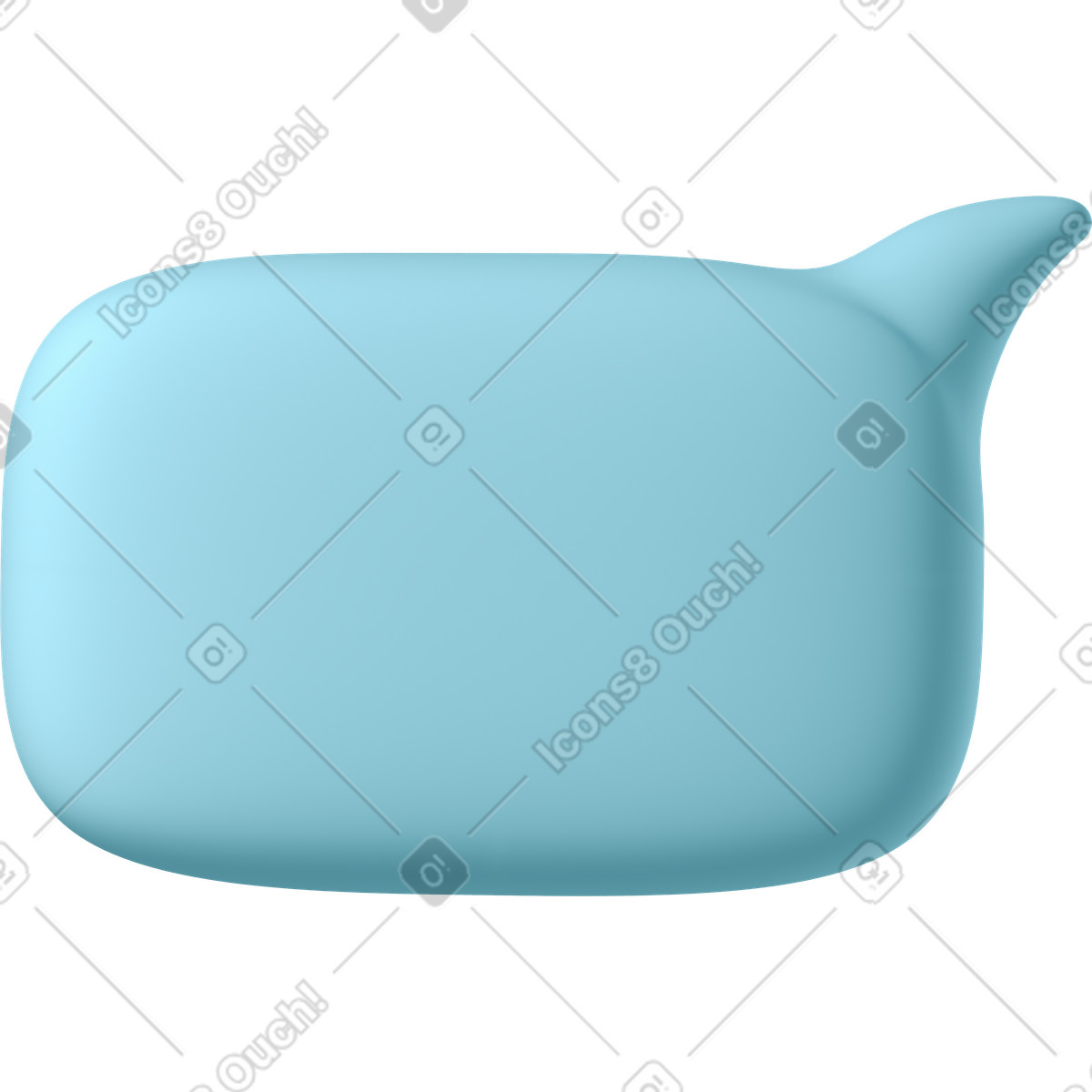 Illustration Petite bulle bleue dans le style 3D Business à télécharger aux formats PNG, SVG