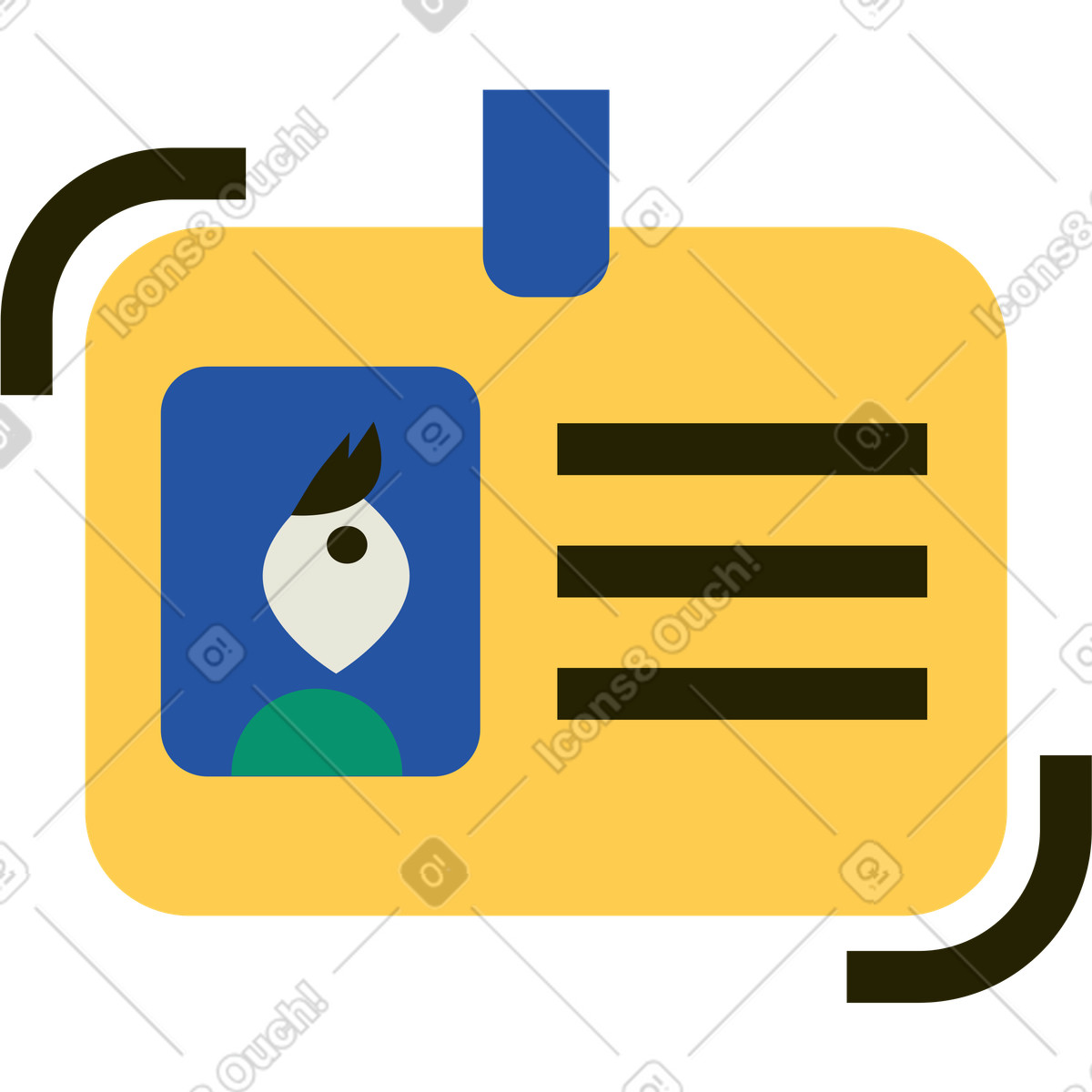 Illustration Badge dans le style Spot à télécharger aux formats PNG, SVG
