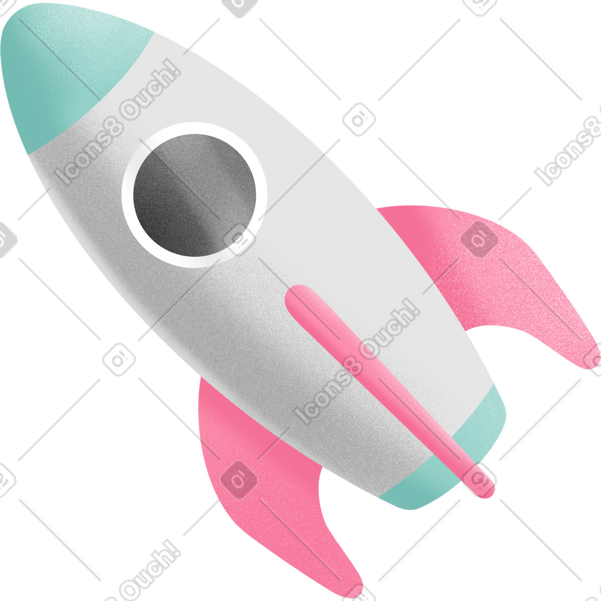 下载 Joy 风格的 Rocket 插画，支持 PNG、SVG 格式