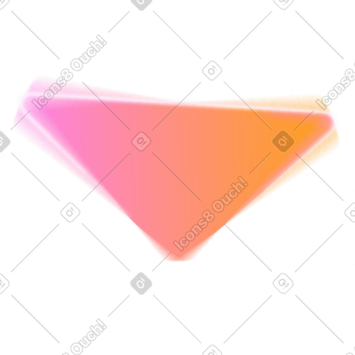 Oranges dreieck-Illustration im Typography-Stil als Download in PNG, SVG