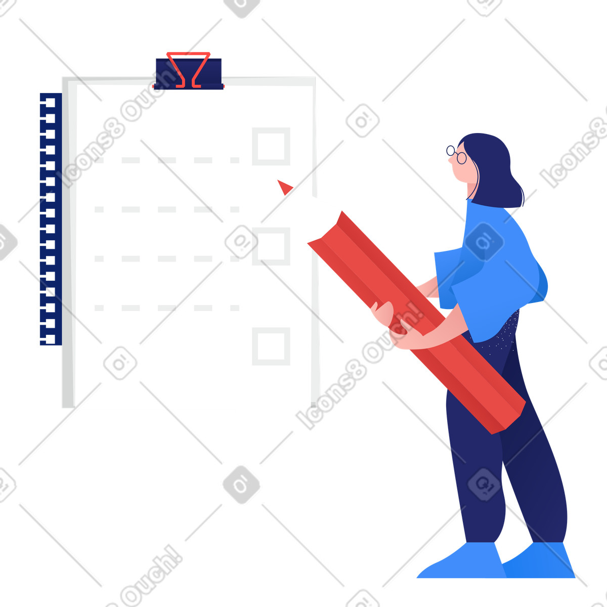 Сvollständige einkäufe-Illustration im Clip-Stil als Download in PNG, SVG
