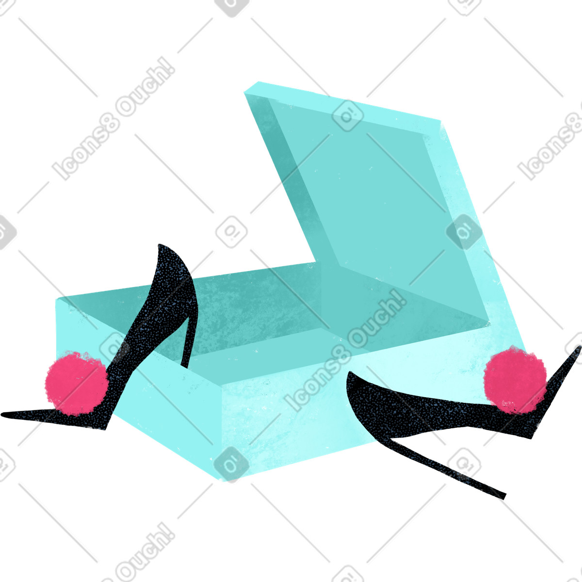 Shoes illustration in Fabulous style download in PNG, SVG