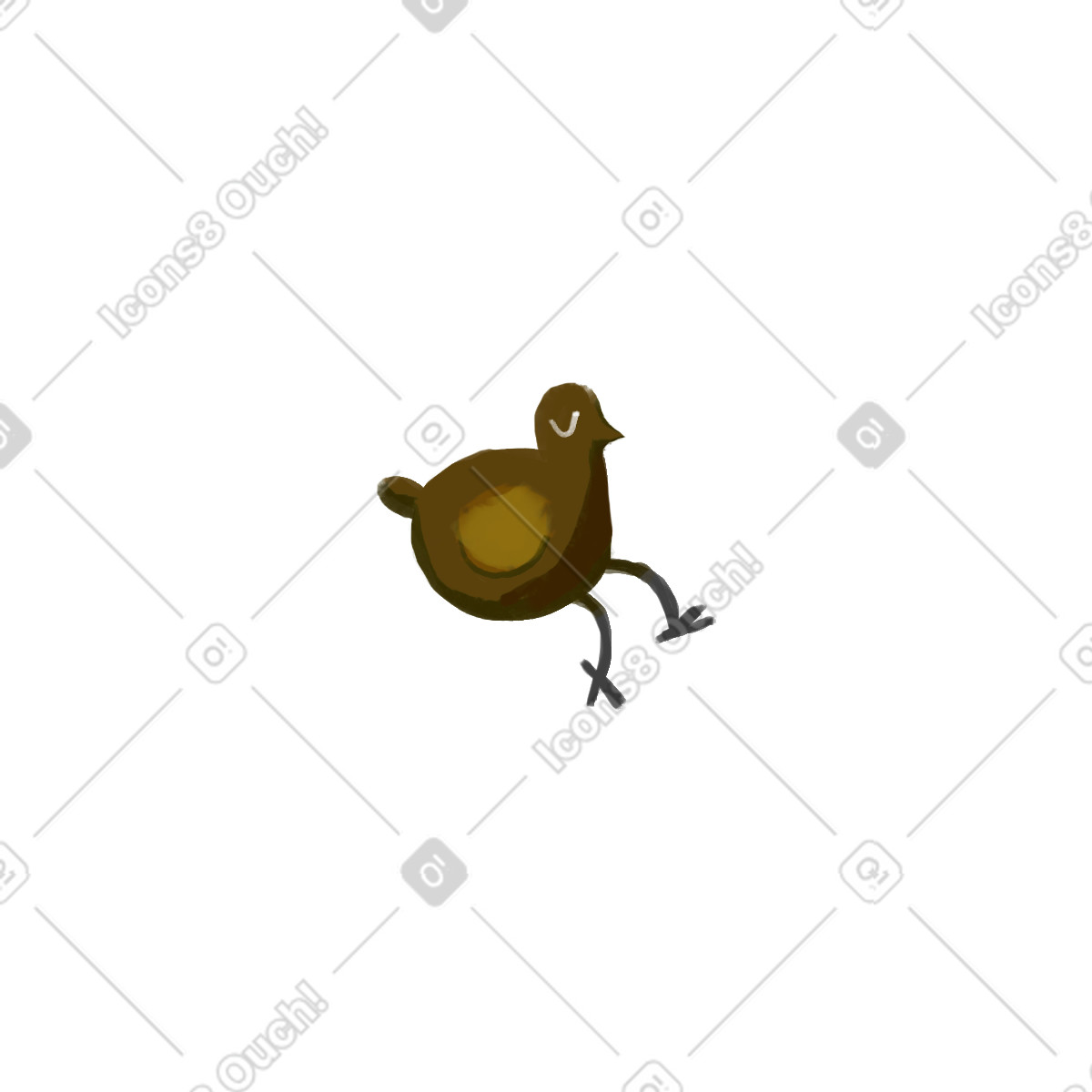 Ilustração de 鸟 em no estilo Atomic para baixar em PNG, SVG