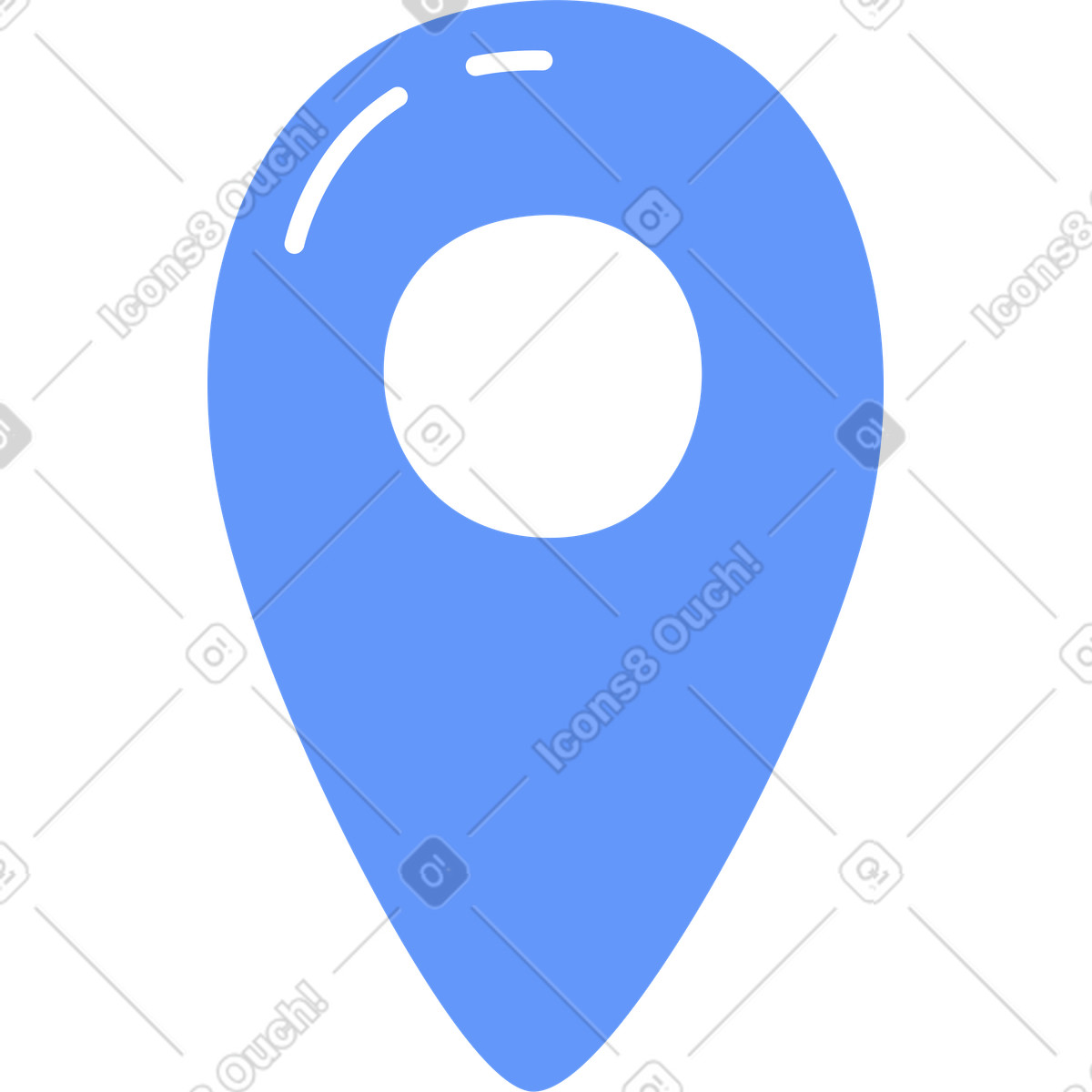 Plain 스타일의 위치 정보 태그 일러스트레이션 PNG, SVG 다운로드