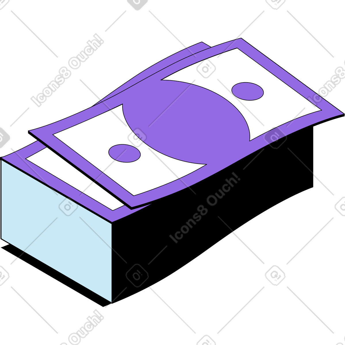 Illustration Pile d'argent dans le style Project à télécharger aux formats PNG, SVG