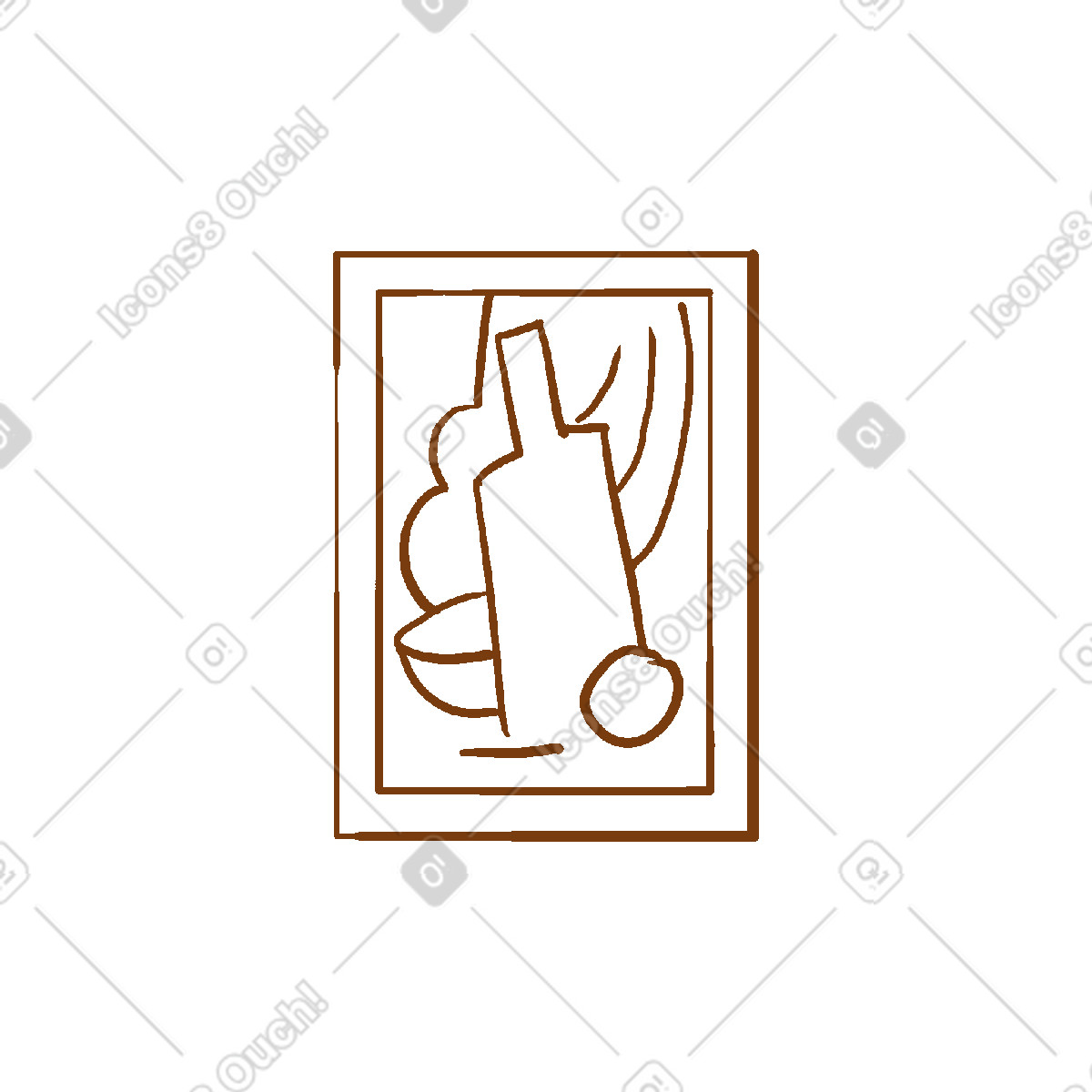 Malerei-Illustration im Sleepy-Stil als Download in PNG, SVG