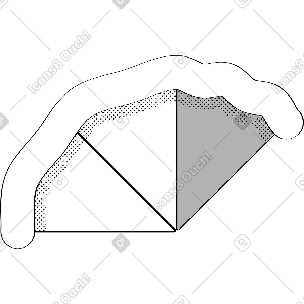 Ilustração de Pizza em no estilo Looney para baixar em PNG, SVG