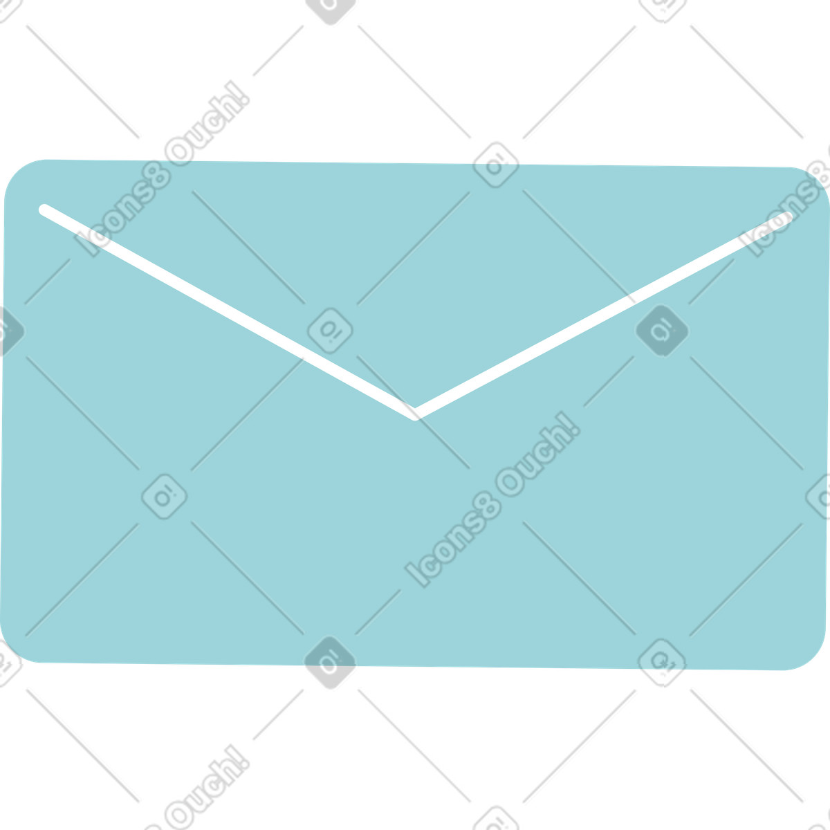 Lagom スタイルの Eメール のイラストをPNG、SVG形式でダウンロード