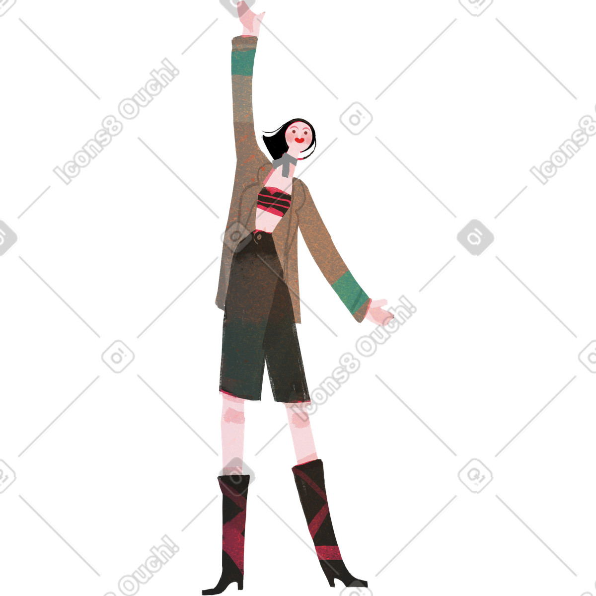 Fabulous スタイルの 夫人 のイラストをPNG、SVG形式でダウンロード