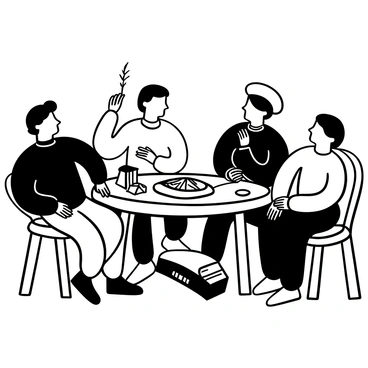 A lively discussion between Vesalius and other scholars over a newly dissected specimen