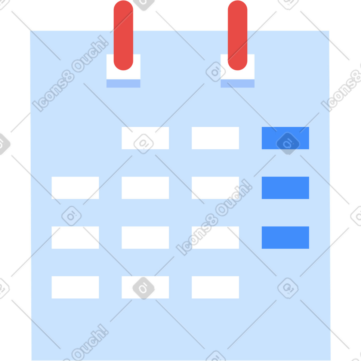 Ilustração de Calendário em no estilo Clip para baixar em PNG, SVG