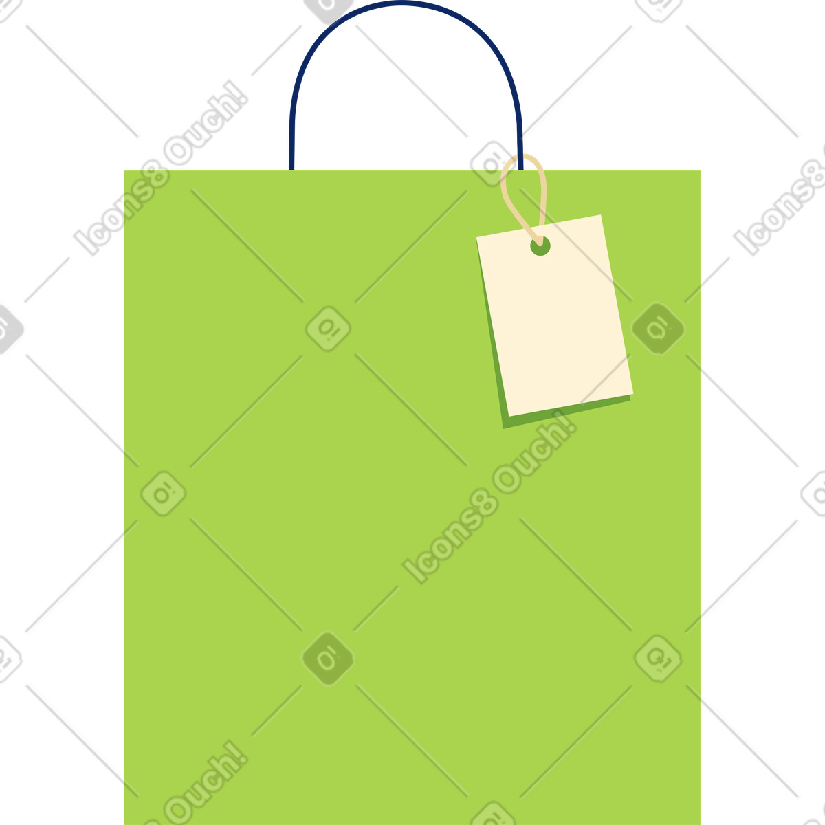 Beschriftete tasche-Illustration im Catchy-Stil als Download in PNG, SVG