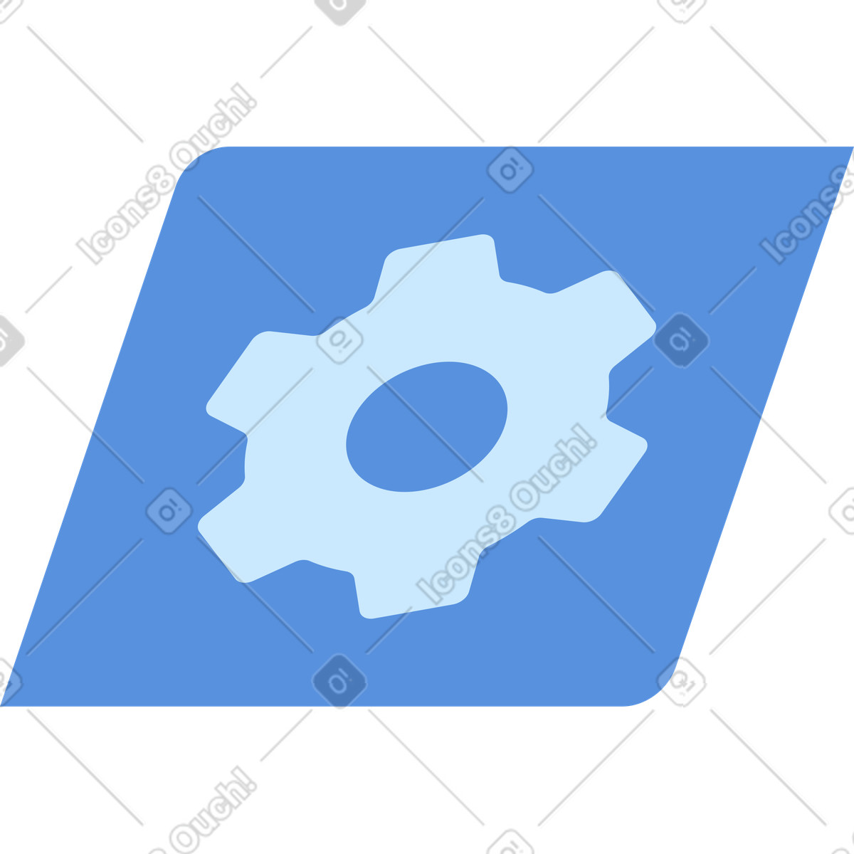 Vector 스타일의 기어 아이콘 일러스트레이션 PNG, SVG 다운로드