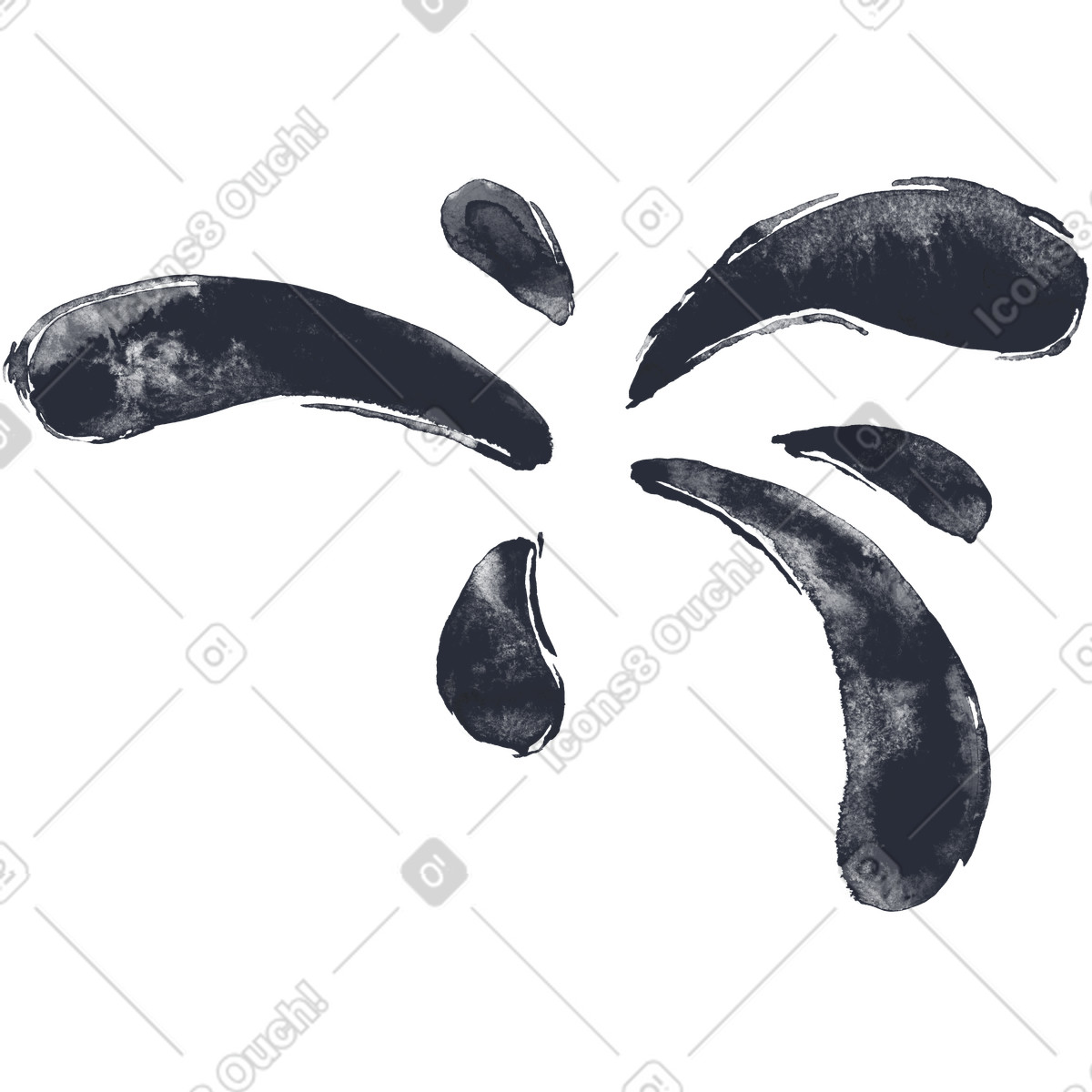 Ilustração de Fogo artifício em no estilo Inky para baixar em PNG, SVG