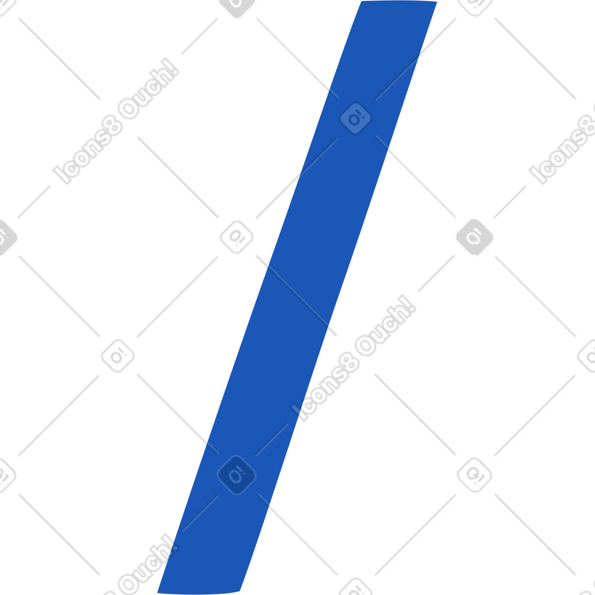 Slash symbol illustration in Storyline style download in PNG, SVG