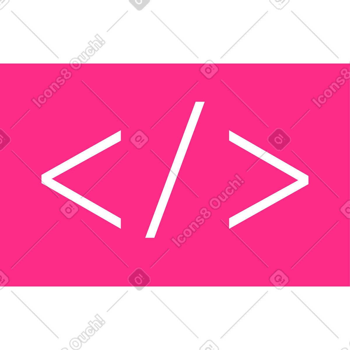 Code programming icon illustration in Knotty style download in PNG, SVG