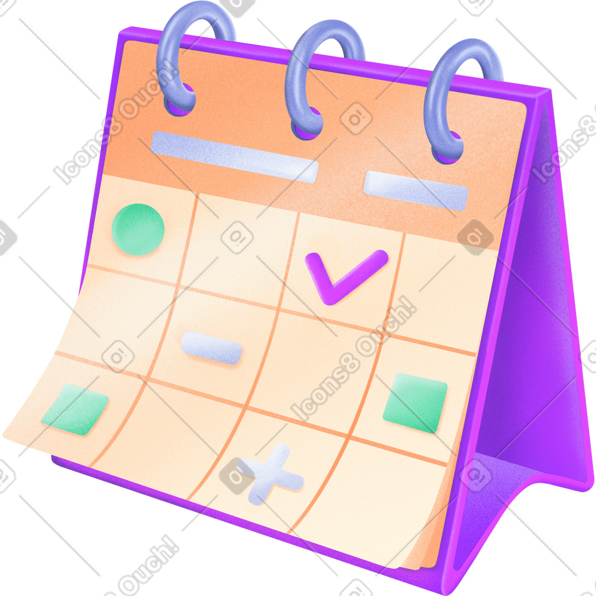 Ilustración Planning calendar en estilo Smart a descargar en PNG y SVG