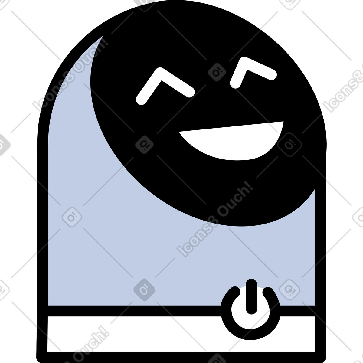 Intelligenter lautsprecher-Illustration im Notes-Stil als Download in PNG, SVG