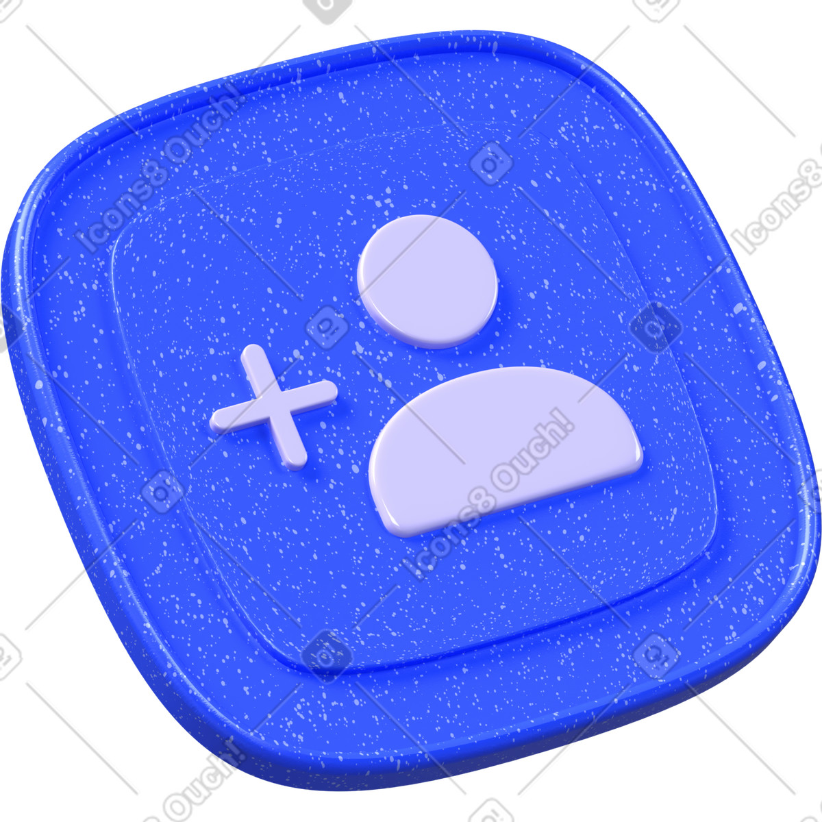 Ilustración Usuario plus en estilo 3D Boost a descargar en PNG y SVG
