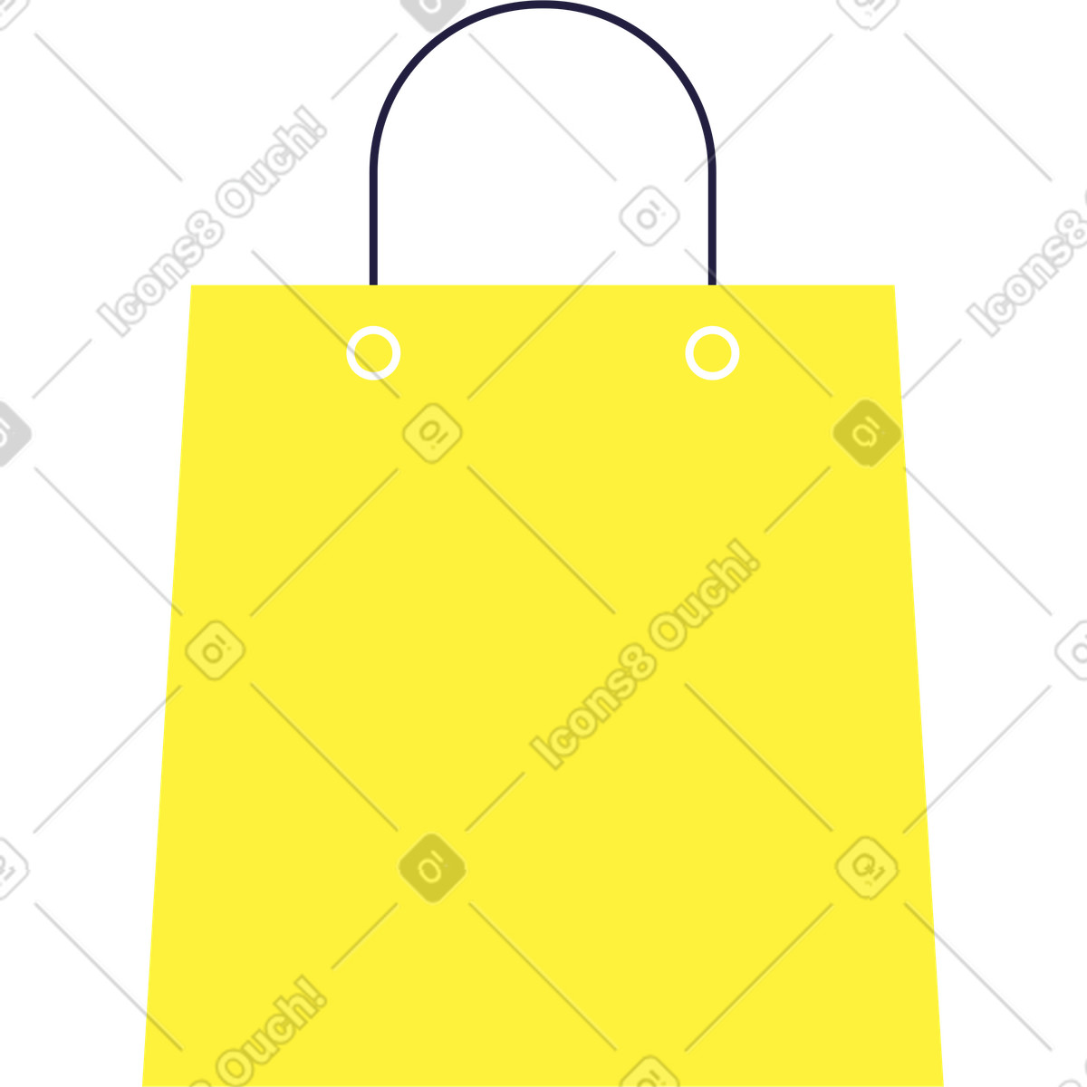 Shopping bag illustration in Mellow style download in PNG, SVG