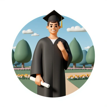 A proud graduate posing with their cap and diploma in a sunny park