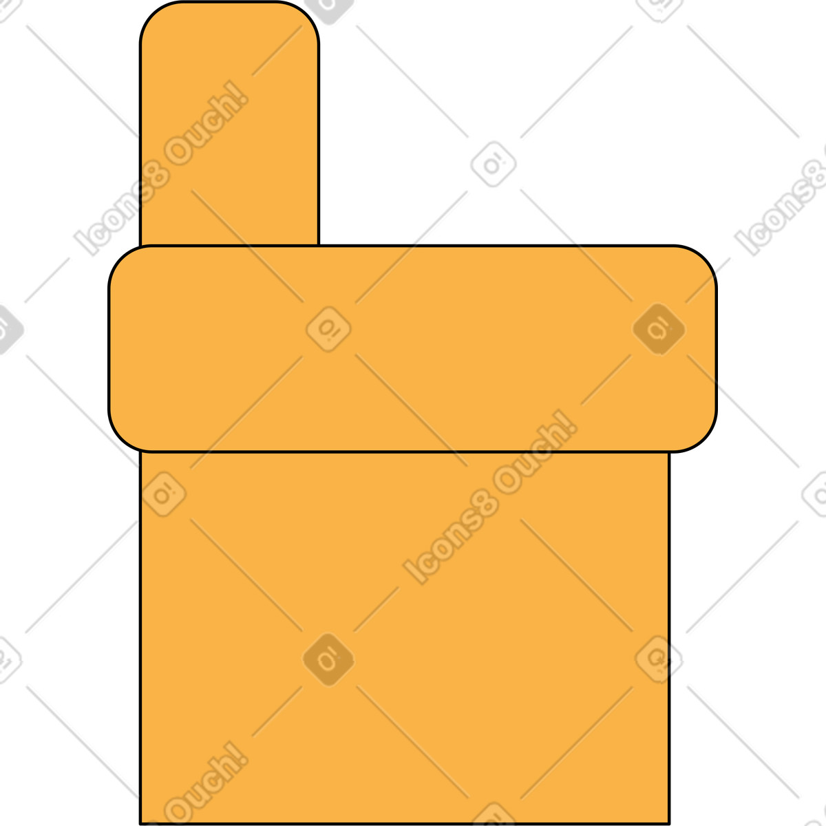Poltrona illustrazione in stile Bloom scarica in PNG, SVG