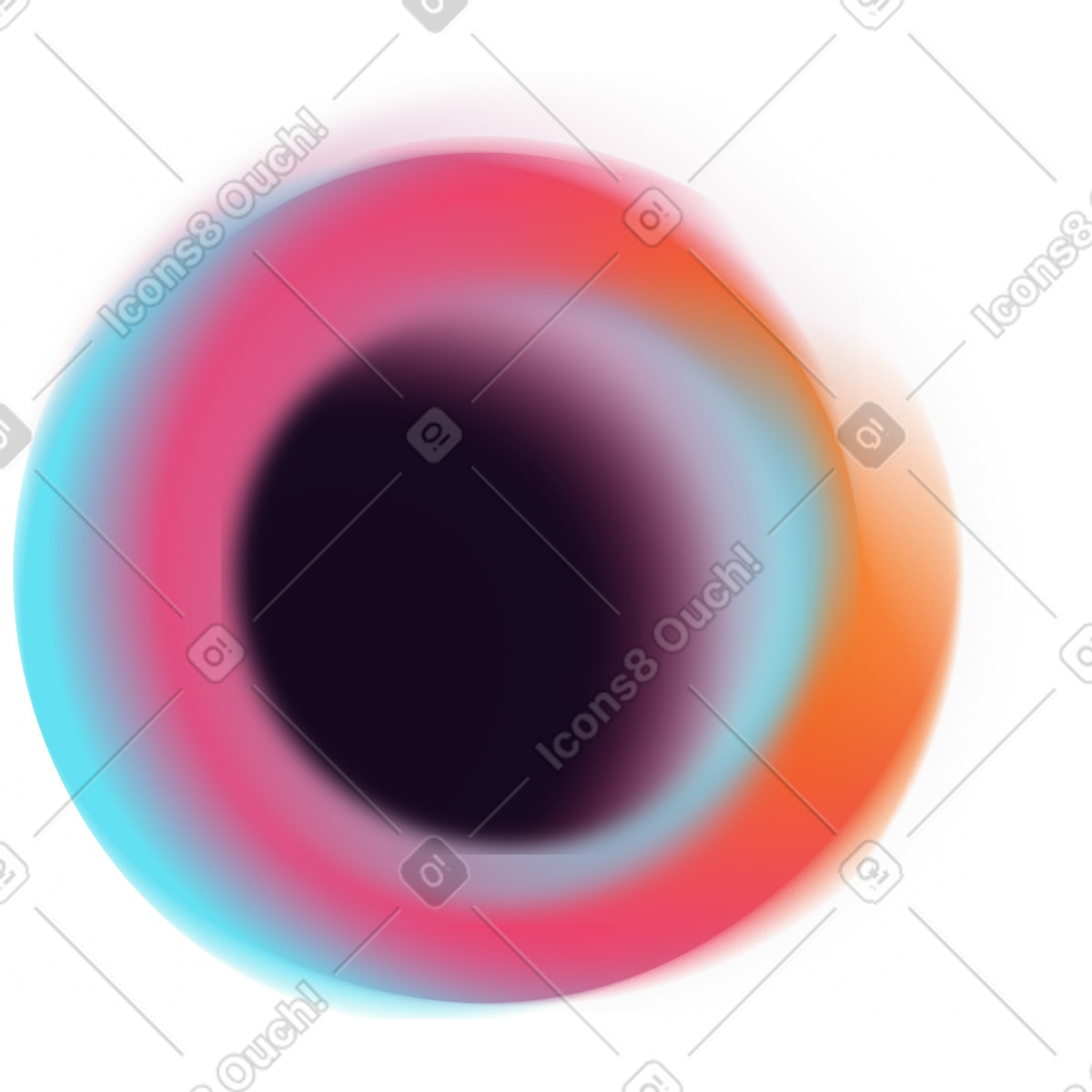 Ilustração de Cosmic black hole em no estilo Forms para baixar em PNG, SVG