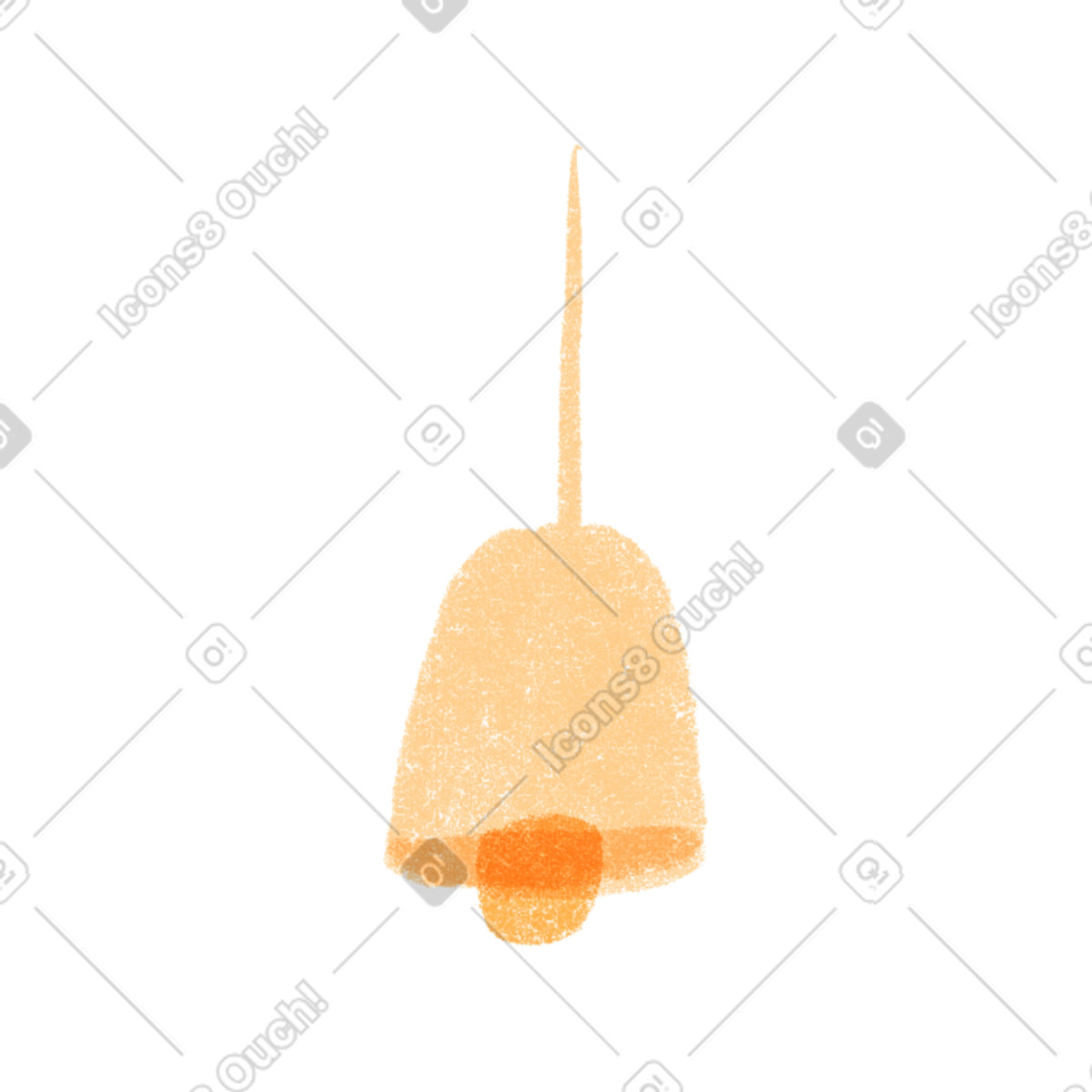 Yellow lamp illustration in Public style download in PNG, SVG