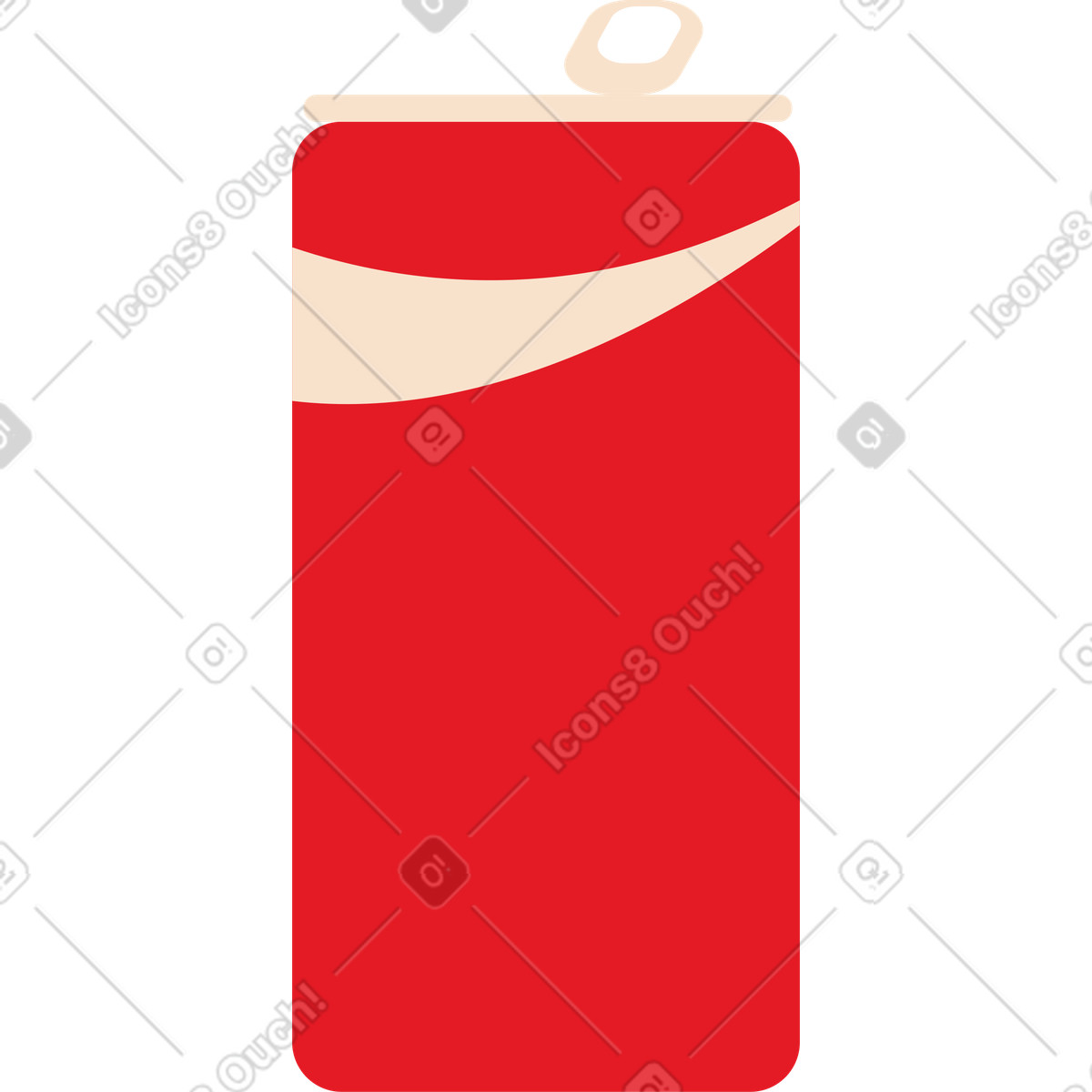 Ilustração de Lata em no estilo Folks para baixar em PNG, SVG