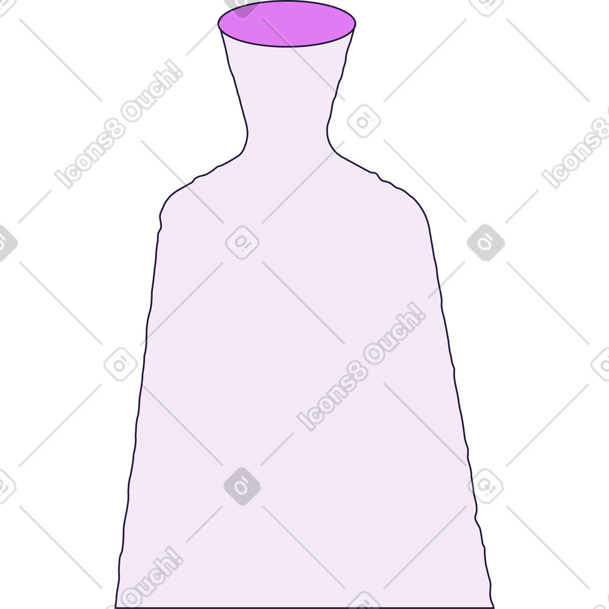 Ilustración Botella en estilo Conifer a descargar en PNG y SVG